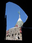 SX13530 Frames wind vane at Castle Coch tower.jpg